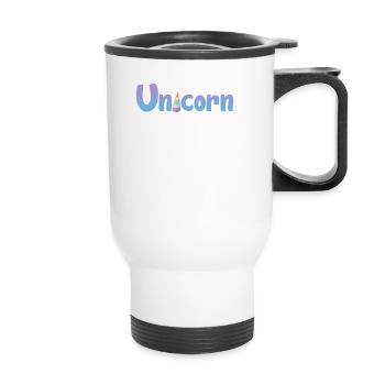 Licorne Einhorn - Tasse isotherme avec poignée - blanc - Devant