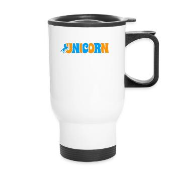 Licorne Einhorn - Tasse isotherme avec poignée - blanc - Devant