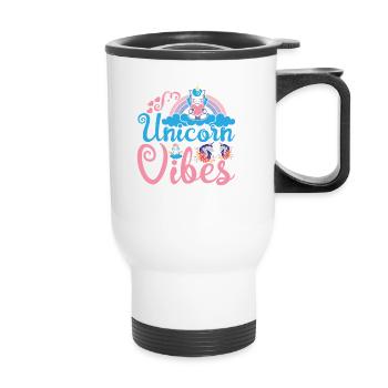 Einhorn Vibes Licorne - Tasse isotherme avec poignée - blanc - Devant