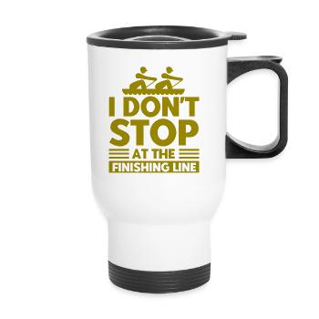 Rowers Rowing Team Rowing Gift - Thermal mug with handle - white - Front