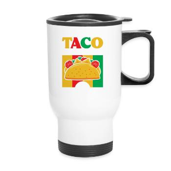 Tacos Taco Mexican Fast Food Gift - Thermal mug with handle - white - Front