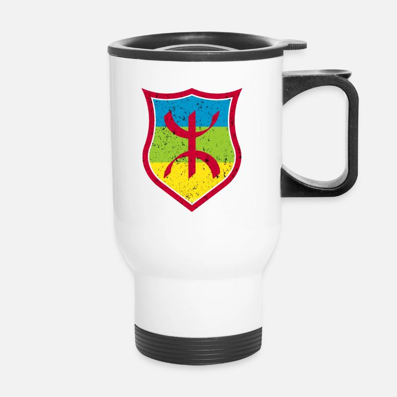 Amazigh - Thermobecher mit Tragegriff - Weiß