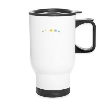 Météorologue Citation Cadeau Météorologie - Tasse isotherme avec poignée - blanc - Devant