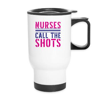 NURSE Nurse - Thermal mug with handle - white - Front