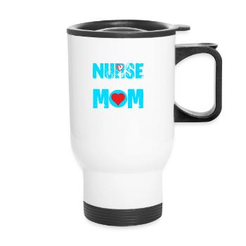 Maman infirmière - Tasse isotherme avec poignée - blanc - Devant