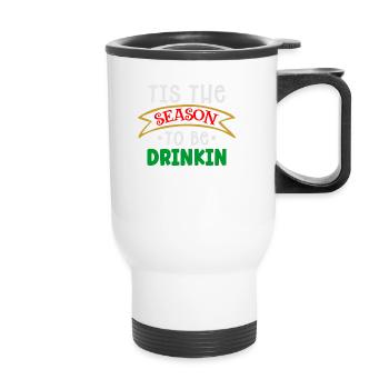 Ugly Christmas season of drinking - Thermal mug with handle - white - Front