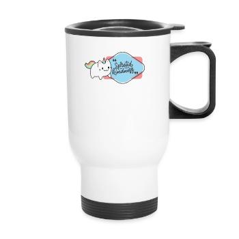 Unicorn Cat Unicorn - Thermal mug with handle - white - Front