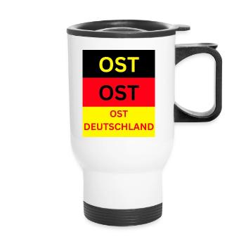 Ostdeutschland Sachsen - Thermobecher mit Tragegriff - Weiß - Vorne