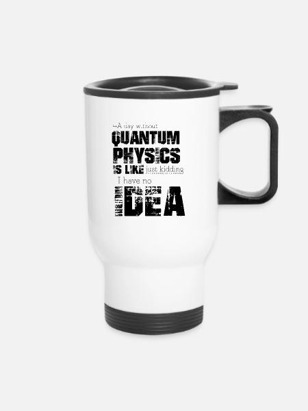 Quantenphysik - Thermobecher mit Tragegriff - Weiß