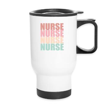 NURSE Nurse - Thermal mug with handle - white - Front