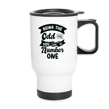 Math Odd Number Mathematics Smart Inspirational - Thermal mug with handle - white - Front