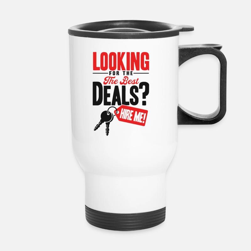 House Sell Property Agent Gift - Thermal mug with handle - white
