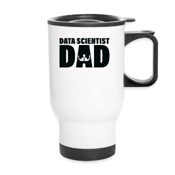 Job - Data Scientist Dad - Thermal mug with handle - white - Front