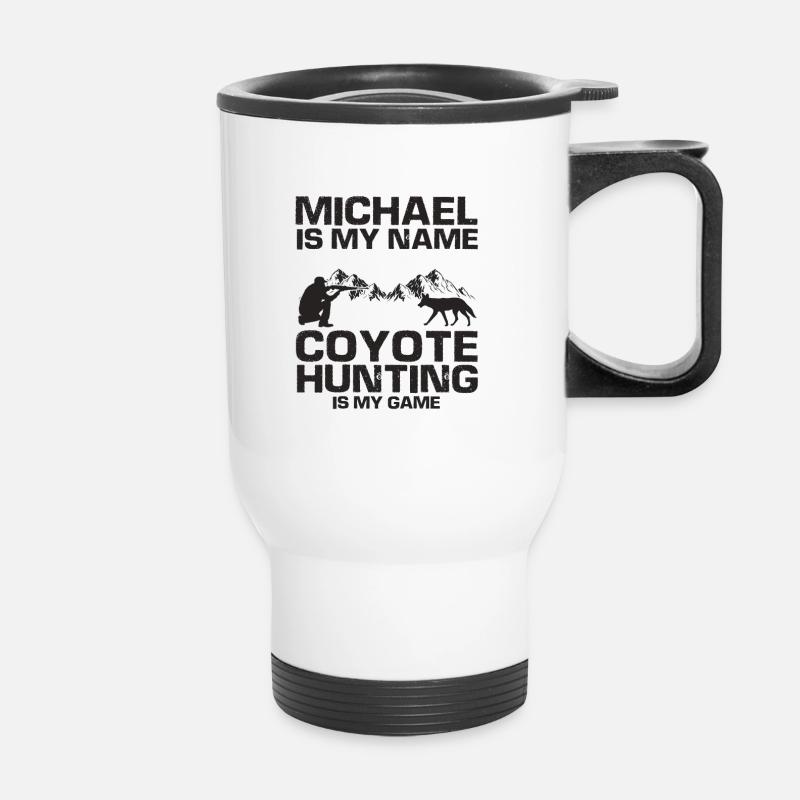 Conception de coyote pour les réacteurs de coyote - Tasse isotherme avec poignée - blanc