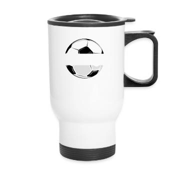 Soccer Dad - Thermal mug with handle - white - Front