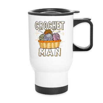 HOMME CROCHET - Tasse isotherme avec poignée - blanc - Devant