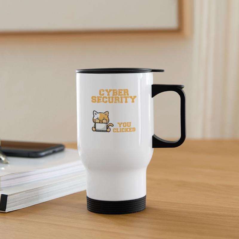 Cybersecurity Cyber Security MFA Hacker Pentester Thermobecher mit Tragegriff