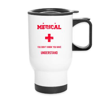 Funny Medical Coder Medical Billing Medical Coding - Thermobecher mit Tragegriff - Weiß - Vorne