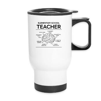 Primary school teacher - Thermal mug with handle - white - Front