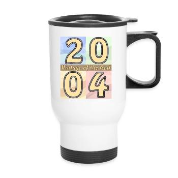 BIRTHDAY YEAR 2004 - Thermal mug with handle - white - Front