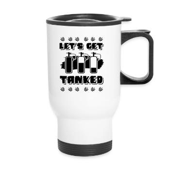 Plongée sous-marine - Tasse isotherme avec poignée - blanc - Devant