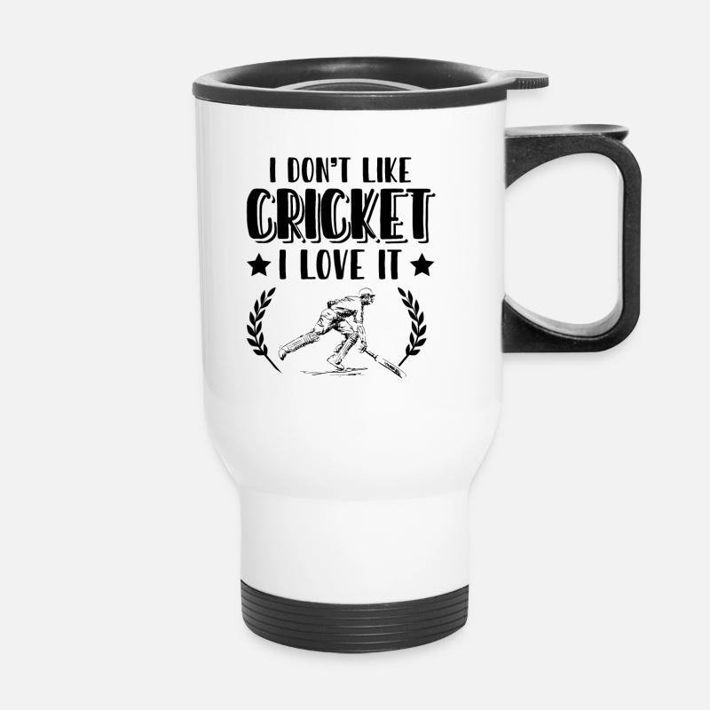 liebe cricket - Thermobecher mit Tragegriff - Weiß