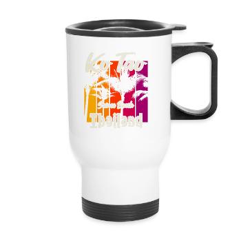 Ko Tao Sairee Beach Thailand - Thermobecher mit Tragegriff - Weiß - Vorne