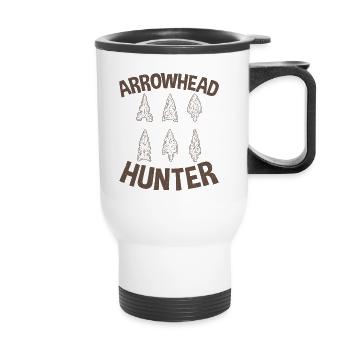 Retro Arrowhead Hunter, The - Thermal mug with handle - white - Front