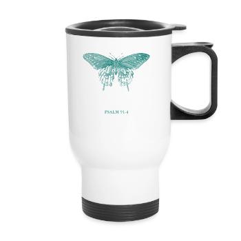 Christian quote Bible verse Religious - Thermal mug with handle - white - Front