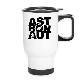 Profession Job Work - Astronaut - Thermal mug with handle - white - Front