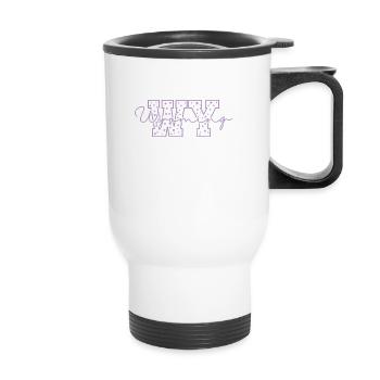 Wyoming WY Letters USA America - Thermal mug with handle - white - Front
