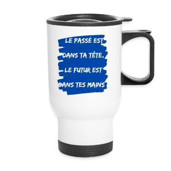 le futur est dans tes mains - Tasse isotherme avec poignée - blanc - Devant