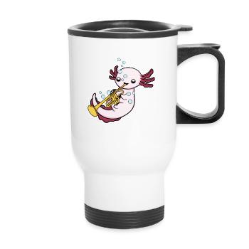 Trumpet Gift Kids Big Band Orchestra Kids - Thermal mug with handle - white - Front