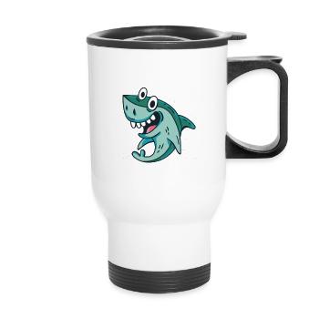 Its A Bad Week To Be A Seal Shark Lovers - Thermal mug with handle - white - Front