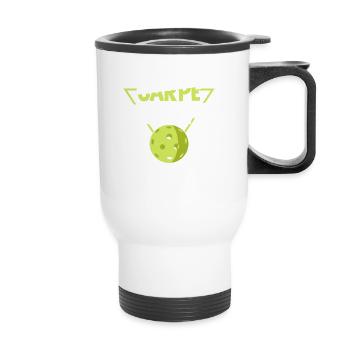 Carpe Dinkum pour Pickleball Hommes Femmes - Tasse isotherme avec poignée - blanc - Devant