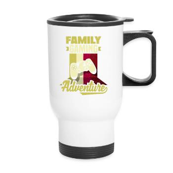 Family Gaming Adventure Fathers Day Gamer - Thermal mug with handle - white - Front