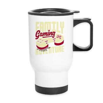 Family Gaming Adventure Fathers Day Gamer - Thermal mug with handle - white - Front