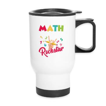 Math Teacher Summer Edition Education School - Tasse isotherme avec poignée - blanc - Devant