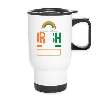 Célébrez la Saint-Patrick d’Irlande - Tasse isotherme avec poignée - blanc - Devant