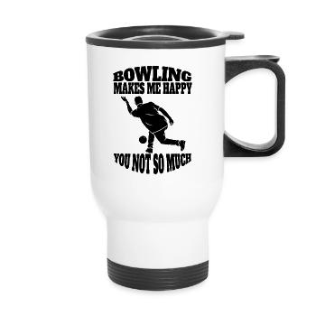 Bowling Kegelverein Bowler Bowlingverein Kegeln - Tasse isotherme avec poignée - blanc - Devant