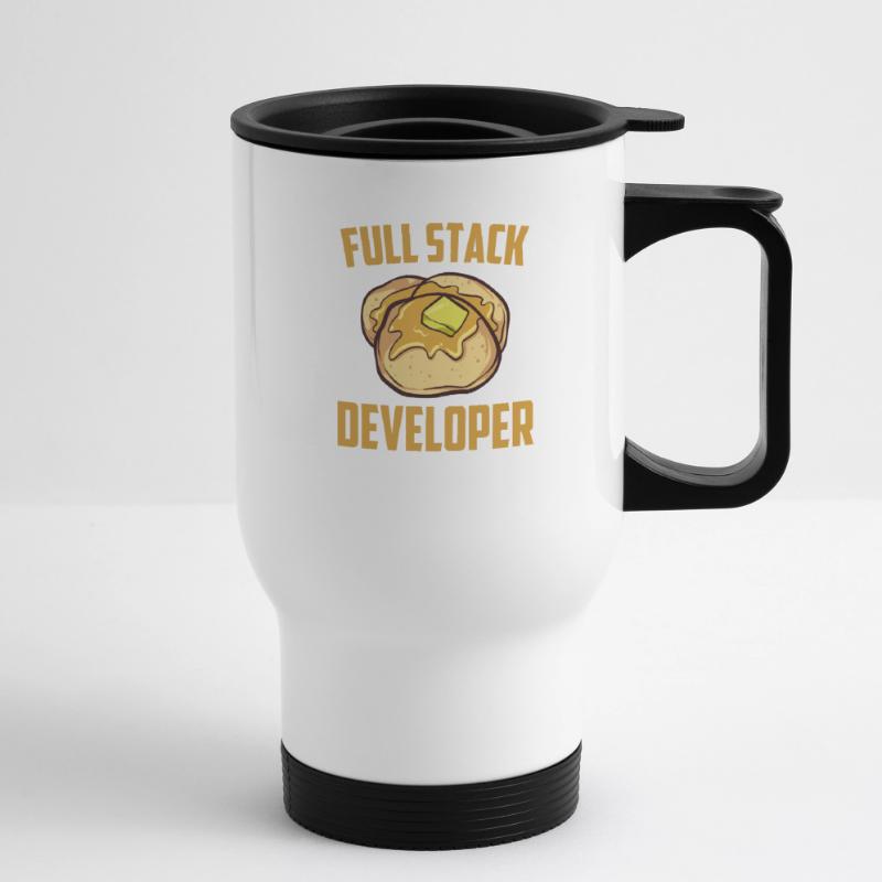 Full Stack Developer - Computer Software Program Thermal mug with handle