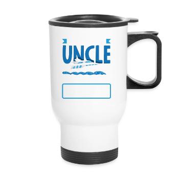 Just An Uncle With A Yacht for a Seaman Sailor - Thermobecher mit Tragegriff - Weiß - Vorne