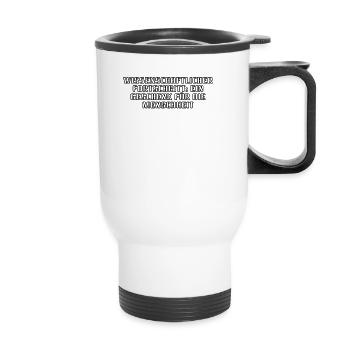 Wissenschaft - Wissenschaftlicher Fortschritt: - Thermobecher mit Tragegriff - Weiß - Vorne