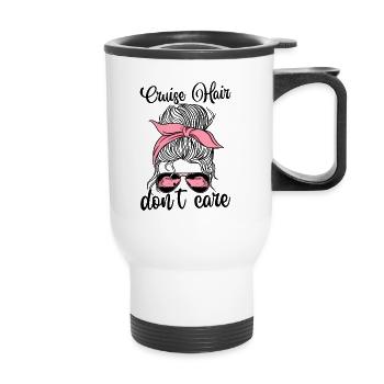 Croisières en famille - Tasse isotherme avec poignée - blanc - Devant