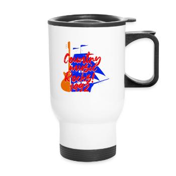 COUNTRY MUSIC POCKS 1492 - Thermal mug with handle - white - Front