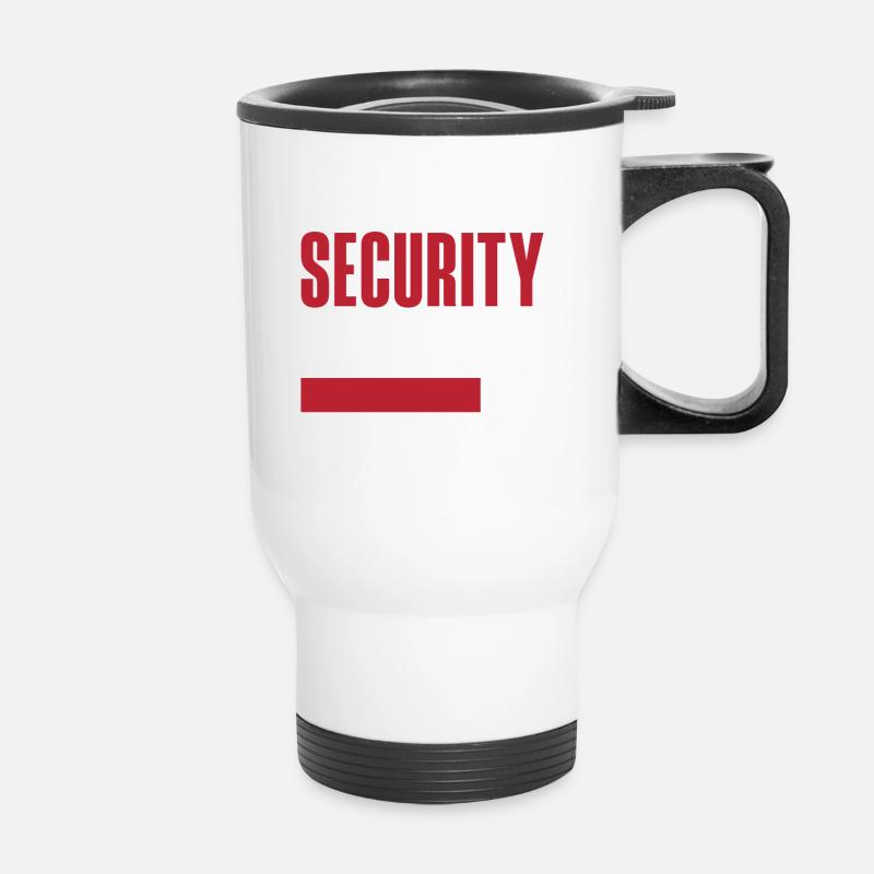 Cyber Security Degree Loading - Thermobecher mit Tragegriff - Weiß