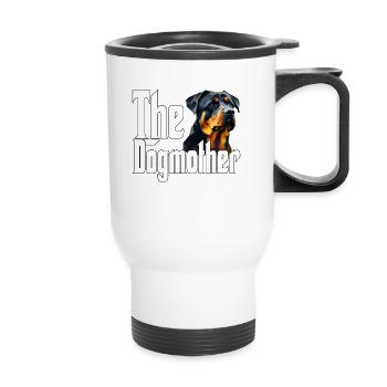 Rottweiler Chien Maman Chienne Chiens Maman Rottie - Tasse isotherme avec poignée - blanc - Devant