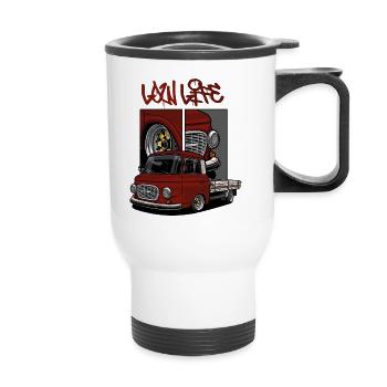 Barkas B1000 // LowLife // Illustration - Tasse isotherme avec poignée - blanc - Devant