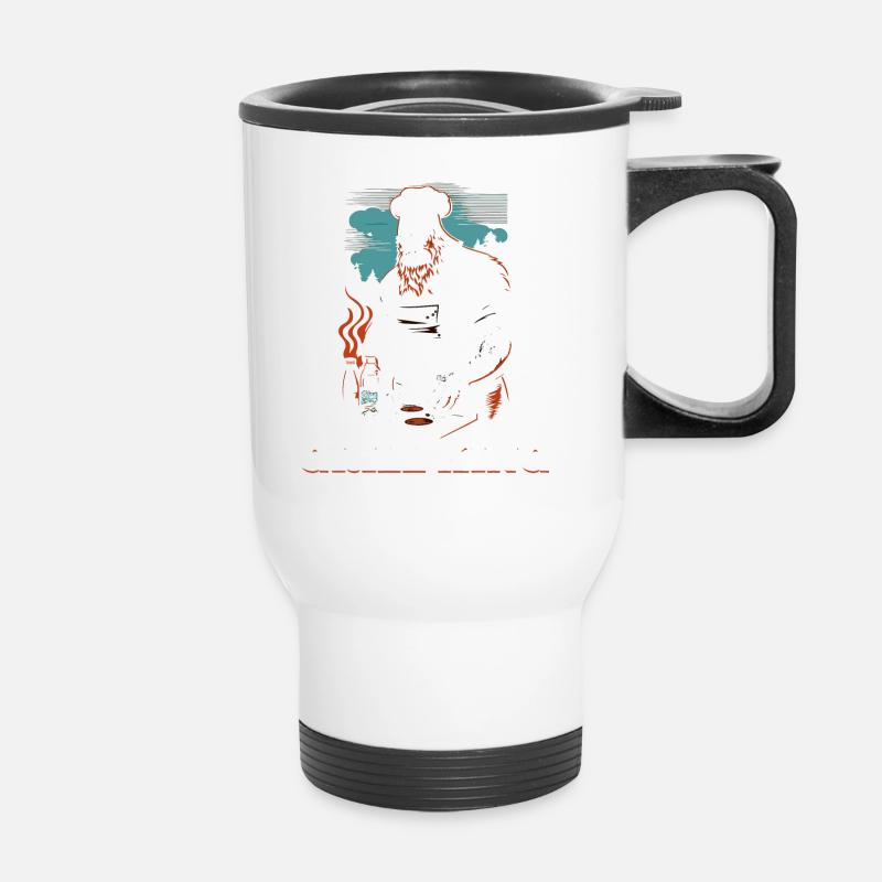 Grill King - Tasse isotherme avec poignée - blanc