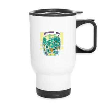 Making nature great again Fruit-bearing tree - Thermal mug with handle - white - Front